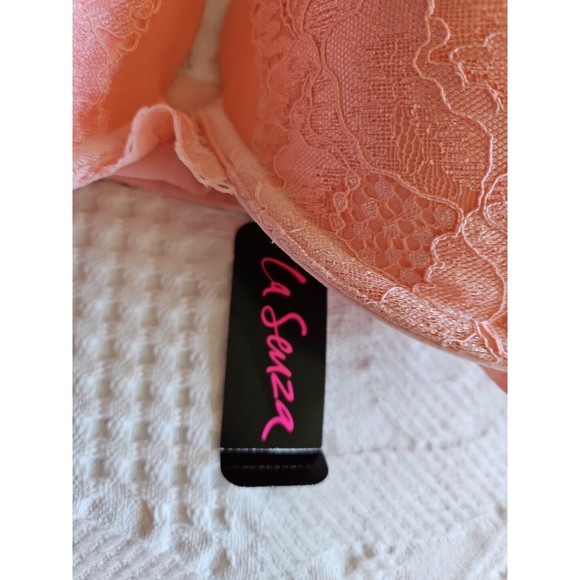 NWT La Senza Beyond Sexy Classic Plunge Pink Lace Bra Sz 34 DDD - Picture 3 of 7